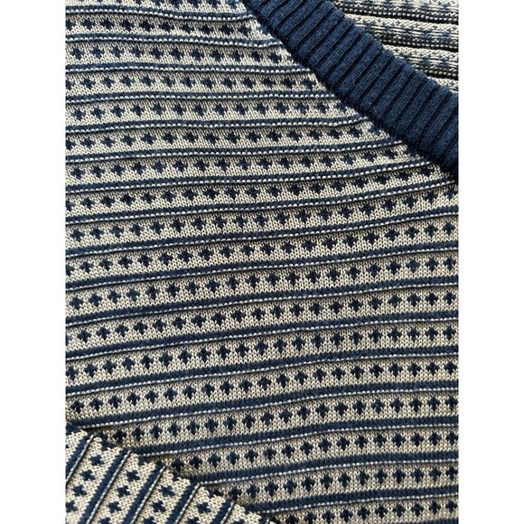 Liz Claiborne 100% Silk Sweater Navy/Gold Long Sleeve V-neck Women's Size Small - Picture 6 of 7